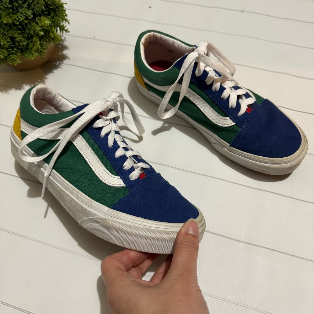 Vans‎ Yacht Club Primary Color Block Sneakers Shoes Women’s Size 6.5